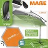 Kesser® Sonnenschirm LED Solar mit Abdeckung, Polyester / Aluminium hellgrau, Ø 300cm Bild 2