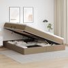 vidaXL Aufbewahrungsbett mit Matratze Cappuccino 160 x 200 cm 3370173 Bild 4