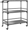 vidaXL Küchenwagen Grau Sonoma 100,5x50x105 cm Holzwerkstoff 842334 Bild 2