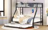 Bett Etagenbett 90(140)x200 cm aus Metall mit Ausziehbett und Leitern – platzsparend, sicher und robust Bild 5