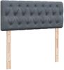 vidaXL Boxspringbett mit Matratze Dunkelgrau 120x190 cm Samt 3287693 Bild 5