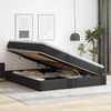 vidaXL Aufbewahrungsbett mit Matratze Schwarz 180 x 200 cm Kunstleder 3370174 Bild 4