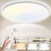 POPOLIC LED Deckenleuchte 24W 3200LM Deckenlampe Flach Dimmbar mit Fernbedienung 3000K-6500K, IP54 Ultra Dünn Schlafzimmer Lampe für Wohnzimmer Küche Badezimmer Bild 5