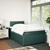 vidaXL Boxspringbett mit Matratze Dunkelgrün 120x200 cm Samt 3287713 Bild 3