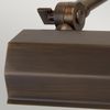 Wandlampe, Bilderleuchte, Stahl, Dunkelbronze, B 18,2 cm Bild 3
