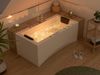 Rechteck Whirlpool Unity 160x75 Made in Germany 22 Massagedüsen mit Armatur : Mit Armaturen Bild 3