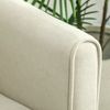 Zweisitzer Sofa 2-Sitzer Couch Kompakt mit High-Resilience-Schaumstoff & Tufting - Kleines Sofa Minisofa,Cremeweiß Bild 5