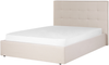 Bett mit Stauraum LORIENT 140 x 200 cm Stoff Beige Bild 4