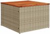 vidaXL 9-tlg. Garten-Sofagarnitur mit Kissen Beige Poly Rattan 3255911 Bild 4