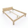 Pfostenbett "metallarm" Zirbe Holzbett "Daybett" 160 x 220cm 38cm Doppelbett Bild 1