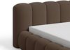 Chilly Möbel Polsterbett Stone Braun Bouclé Stoff 200x200 cm mit Stauraum Quelle 25 Bild 3