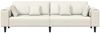 vidaXL Sofa Creme 250 x 77 x 76 cm Samt 3335160 Bild 4