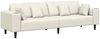vidaXL Sofa Creme 250 x 77 x 76 cm Samt 3335160 Bild 2