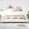 vidaXL Sofa Creme 250 x 77 x 76 cm Samt 3335160 Bild 3