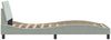 vidaXL Bettgestell "Dover" Hellgrau 90x200 cm Samt 373112 Bild 5