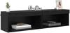 vidaXL TV-Schrankset 2 pcs Schwarz Eichen-Optik 60 x 30 x 30 cm 882965 Bild 3