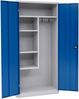 Putzmittelschrank, 92x195x42cm, grau/blau Bild 2