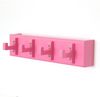 Schlüsselbrett Schlüsselkasten Wandhaken Garderobenhaken Kleiderhaken pink Bild 3