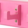 Schlüsselbrett Schlüsselkasten Wandhaken Garderobenhaken Kleiderhaken pink Bild 4