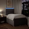 vidaXL Boxspringbett mit Matratze Taupe 120x200 cm Stoff 3293558 Bild 4
