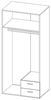 Stella Trading 'Base' Kleiderschrank, Sonoma Eiche, 81 x 176 x 51 cm (B/H/T) Bild 3