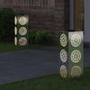 vidaXL Solar LED Weg Licht 2 pcs Silber Edelstahl 879783 Bild 3