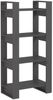 vidaXL Bücherregal/Raumteiler Grau 60x35x125 cm Massivholz 813886 Bild 2