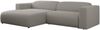 Ecksofa PASADENA, freistehendes Ecksofa, breite Armlehnen, Federsitz - links - Grau Boucle Bild 4