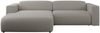 Ecksofa PASADENA, freistehendes Ecksofa, breite Armlehnen, Federsitz - links - Grau Boucle Bild 5
