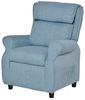 HOMCOM Sessel Kindersofa mit Fußstütze (Kindercouch, 1-St, Kindersessel), Blau 58 x 53 x 70 cm Bild 4