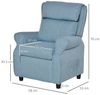HOMCOM Sessel Kindersofa mit Fußstütze (Kindercouch, 1-St, Kindersessel), Blau 58 x 53 x 70 cm Bild 2