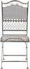 2er Set Gartenstühle DALLAS - Metall Bronze 41x50x91 cm | Gartenstuhl Klappbar Klappstühle Metall Terrassenstuhl Antik Verzierung Stühle Garten Balkon Bild 3