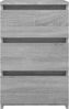 vidaXL Nachttisch Grau Sonoma 40x35x62,5 cm Holzwerkstoff 815173 Bild 3