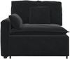 vidaXL Modulares Sofa Endmodul mit Armlehne Kissen Schwarz 100 cm 4104404 Bild 3