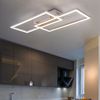 LED Deckenleuchte, nickel-matt, Opal, weiß, rechteckig Bild 4