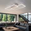 LED Deckenleuchte, nickel-matt, Opal, weiß, rechteckig Bild 5