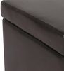 Hocker Sitzwürfel Sitzhocker Aufbewahrungsbox Onex, mit Deckel, Leder + Kunstleder, 45x44x44cm FSC® ~ braun Bild 5