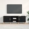 vidaXL TV-Schränk Schwarz Eichen-Optik 150 x 30 x 50 cm Holzwerkstoff 862797 Bild 4