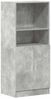 vidaXL Küchenschrank Betongrau 57x41,5x131,5 cm Holzwerkstoff 860124 Bild 2