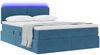 vidaXL LED-Speicherbett mit Matratze Dunkelblau 140 x 200 cm Samt 3371341 Bild 3