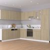 vidaXL Eckhängeschrank Lyon Sonoma-Eiche 57x57x60 cm Holzwerkstoff 806393 Bild 3