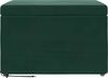 vidaXL Hocker Dunkelgrün 61 x 41 x 40 cm Samt und Engineering Holz 876767 Bild 4