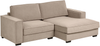 Ecksofa KOLDING Stoff Taupe linksseitig Bild 4
