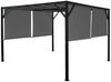Mendler 'Baia' Pergola, stabiles 6cm-Stahl-Gestell + Schiebedach grau, 4x3 m Bild 3