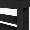 Schuhregal Boppeelo 94x75x30 cm Schwarz [en. casa] Bild 5