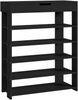 Schuhregal Boppeelo 94x75x30 cm Schwarz [en. casa] Bild 2