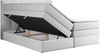 Boxspringbett mit Doppelmatratze - ALVIN-KING Weiß 200x200 cm Kunstleder Hart (H4) Bild 4