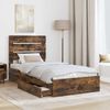 vidaXL Aufbewahrungsbett Geräucherte Eiche 90 x 190 cm Holzwerkstoff 3411931 Bild 3