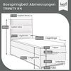 Best For Home Boxspringbett mit 7-Zonen-Bonellfederkernmatratze, Boxspringbett mit Matratze und Stauraum Bild 2