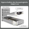 Best For Home Boxspringbett mit 7-Zonen-Bonellfederkernmatratze, Boxspringbett mit Matratze und Stauraum Bild 5